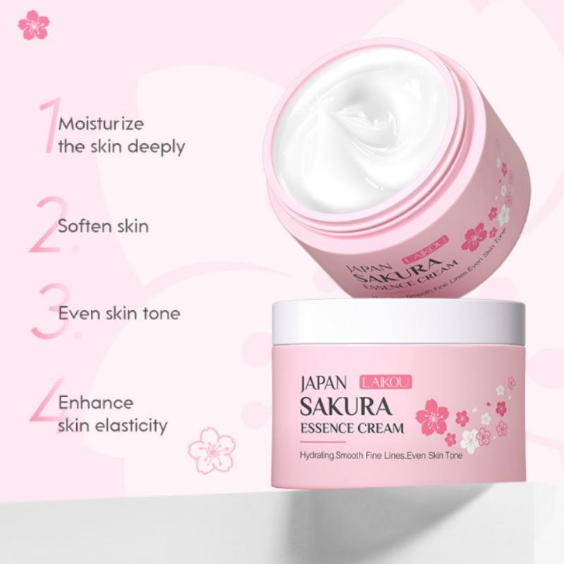 25g Anti Wrinkle Cherry Blossom Essence Nursing Face Cream Crema idratante idratante per la cura della pelle Cosmetici anti-invecchiamento Crema intensiva