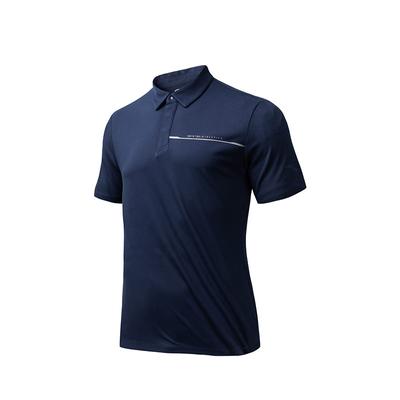 Trainingsserie Feuchtigkeitstransportierend Atmungsaktiv Bequem Kurzarm-Poloshirt Herren Oberteile Mitternachtsblau 152437113-6