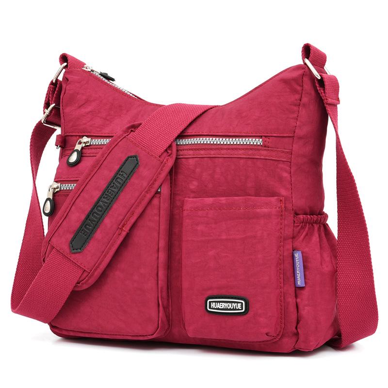 Stylish Water-Repellent Nylon Canvas Crossbody Bag for Women