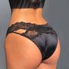 Satin Lace Sexy Women Underwear Low Waist Transparent Hollow Out Panties Breathable Soft Seamless Briefs Lingerie