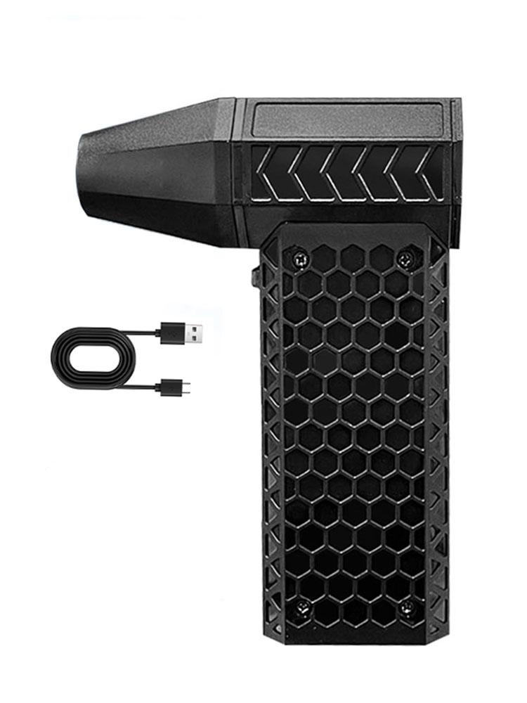 

200W Turbo Jet Fan 130000RPM Wind Speed 52m/s Brushless Motor Handheld Duct Fan High-Performance Cyclone Turbo Electric Blower чёрный