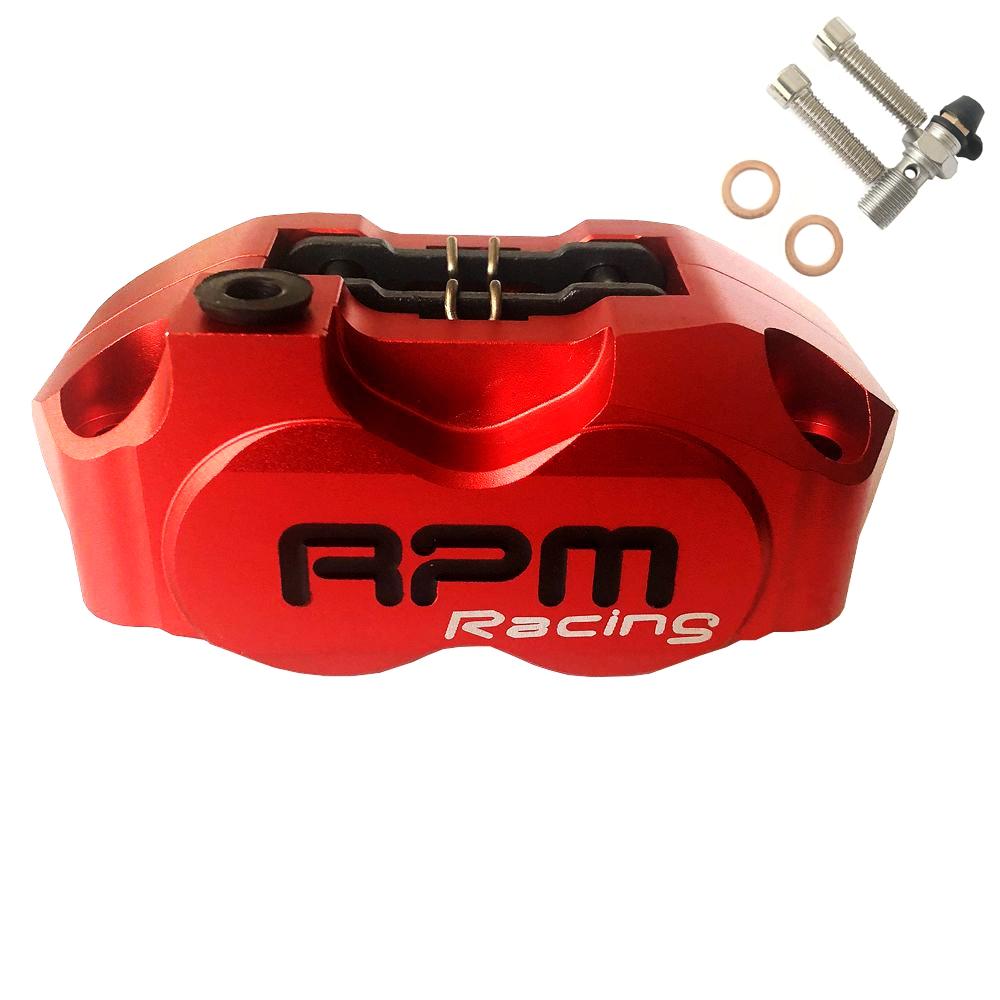 

Universal Motorcycle 4 Piston Brake Caliper Pump 82mm Installation 200mm/220mm Brake Disc For WISP RSZ Turtle King Radiant красный