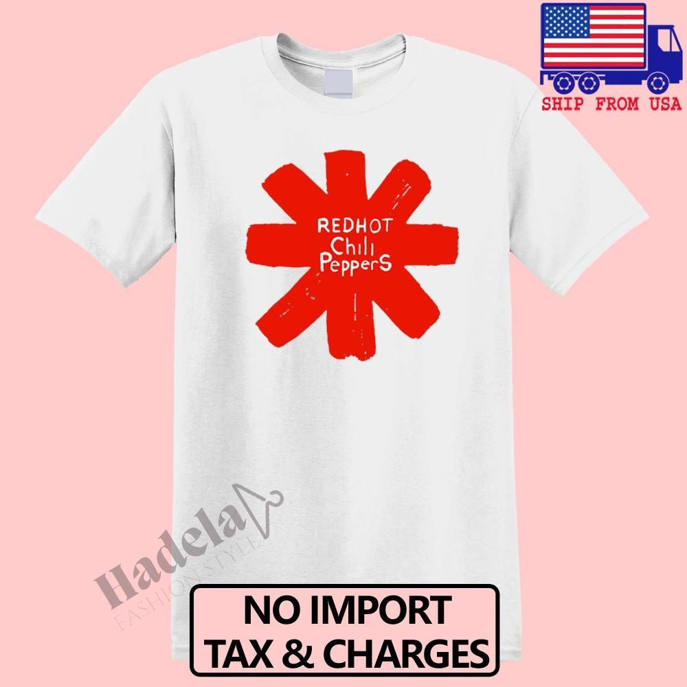 RHCP Red Hot Chili Peppers Men s White Size S-5XL XXXXL