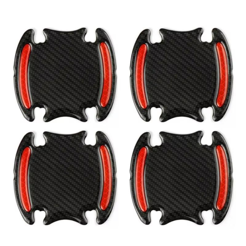 High Visibility Reflective Car Handle Protectors with Grip Texture Multipurpose Auto Door Handle 8pcs for Night Safety