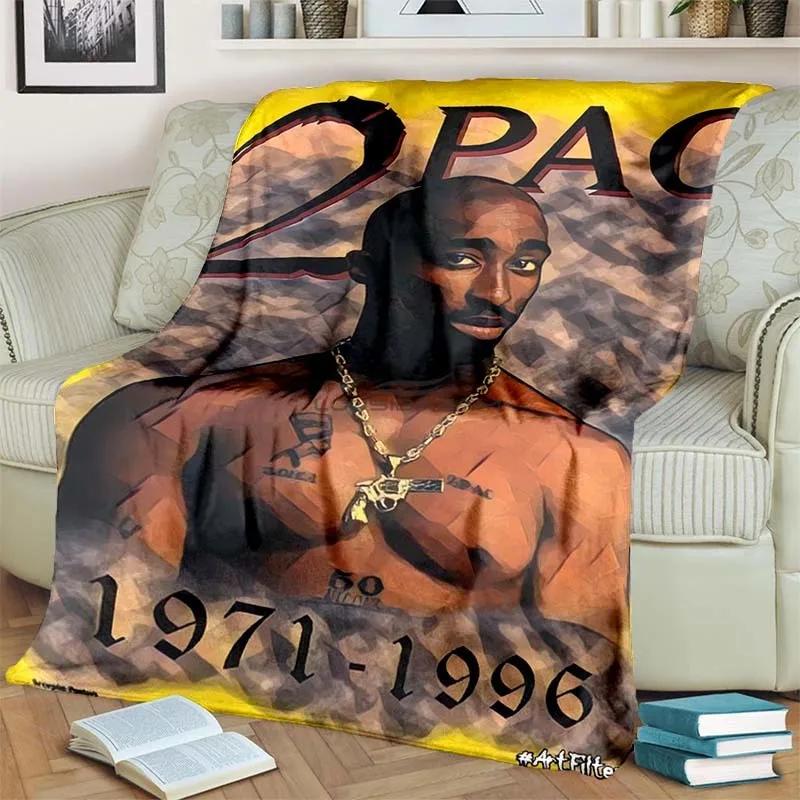 6 Size Rap Singer 2Pac Blankets 3D Printing Comfortable and Soft Picnic Blanket Gift To Family or Friends picnic blanket