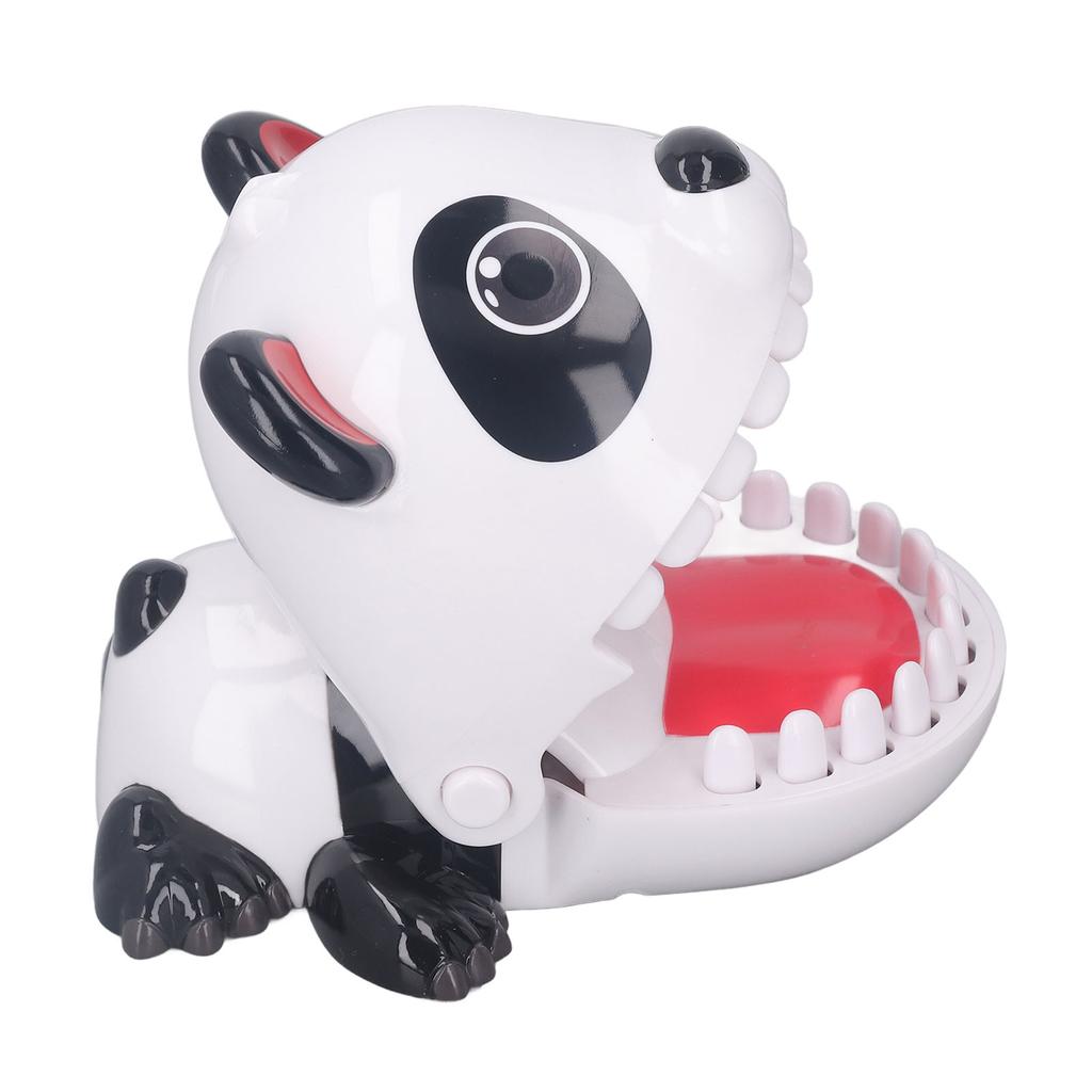 Finger Biting Prank Toy Panda Shaped Interactive Press Teeth Funny Game with Turntable for Kids