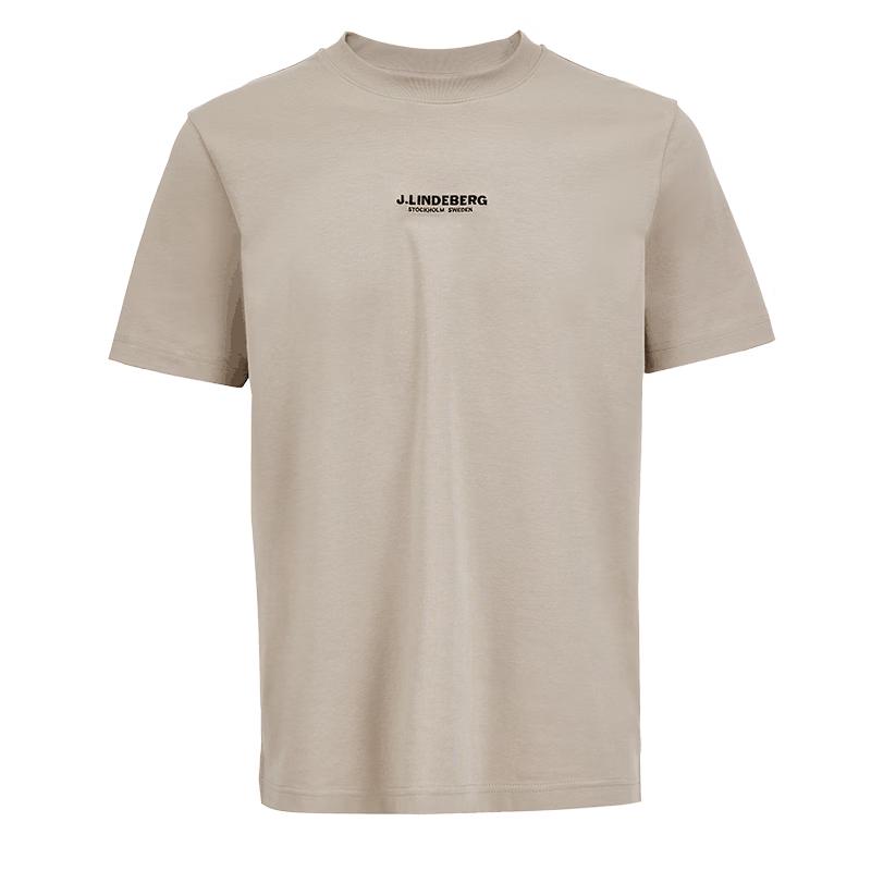 J.LINDEBERG Herren Logo Rundhals Kurzarm T-Shirt