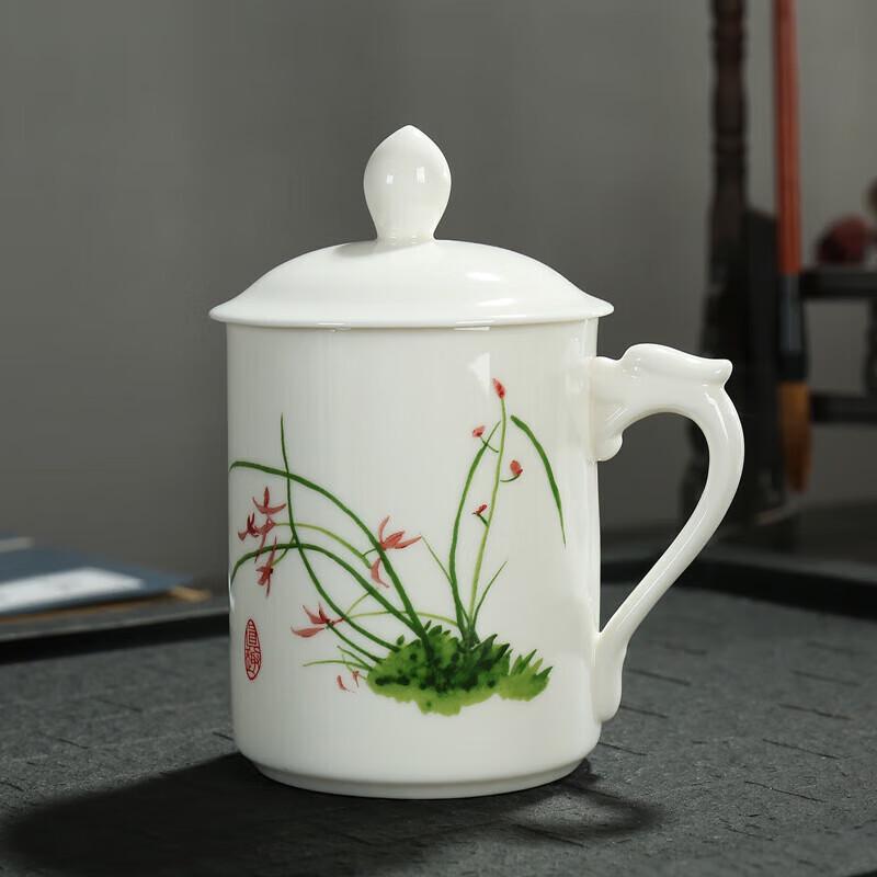 Plum Blossom Blue & White Porcelain Tea Cup Set