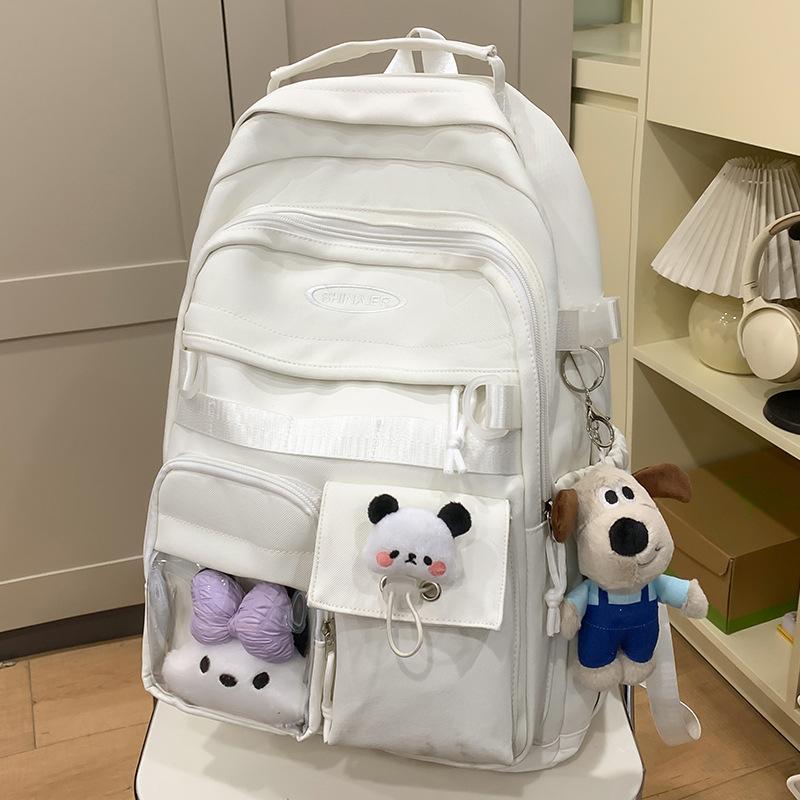School Bag Children Elementary School Girls Junior High School High School College Students Cute Letter Backpack