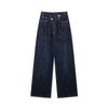 European and American style, new women's clothing, fashionable double-placket waistband, high waist and wide leg jeans 8197/232