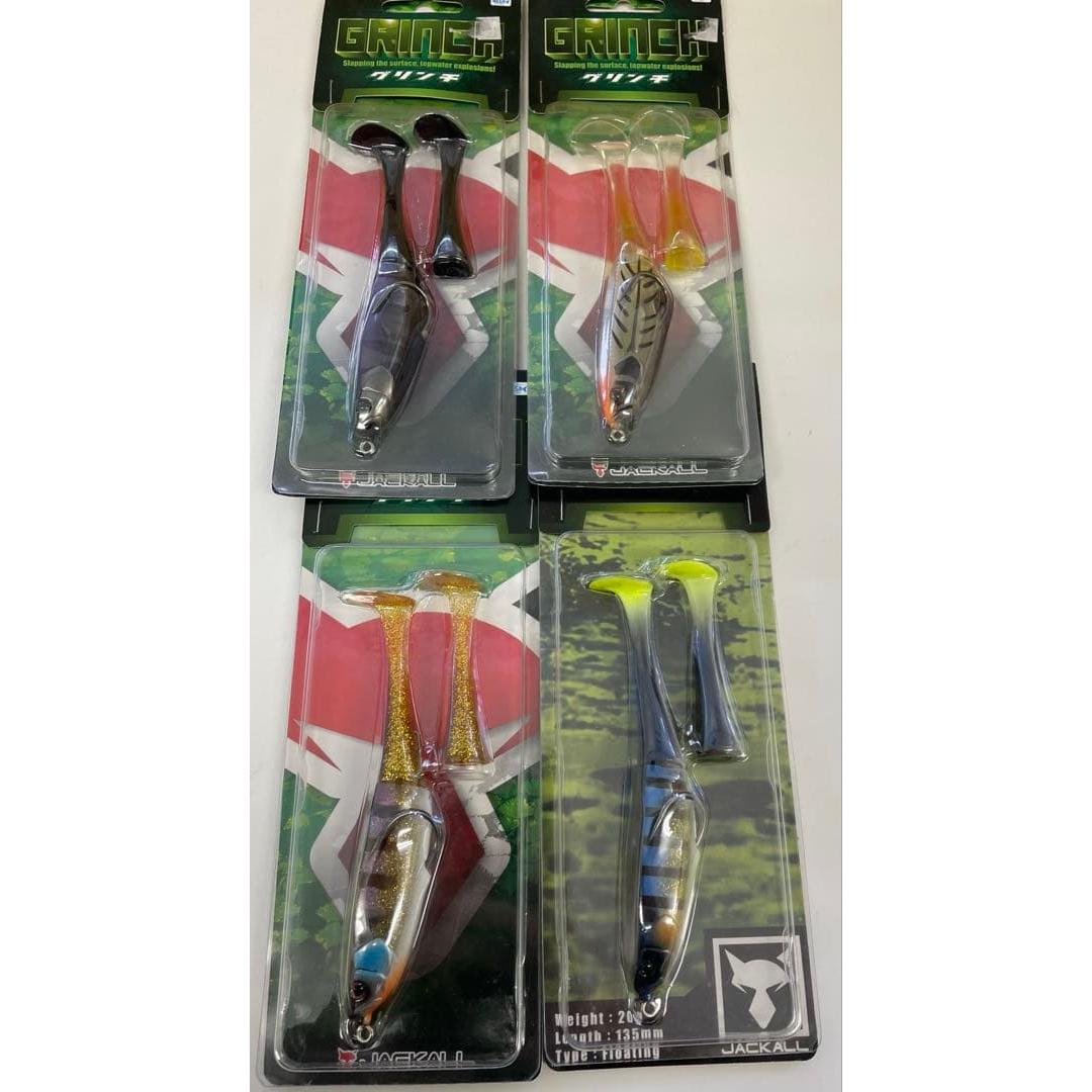 Used Jackal Grinch 4 sets Lure set Swimbait Big bait