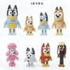 Bluey Family And Friends Action Figures 8 Pack Poseable Collectible Toys Kids Pretend Play Dolls Birthday Gift For Children 3+