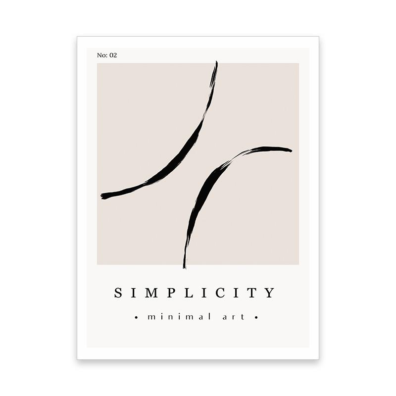 Boho Abstract Line Botanical Leaves Simplicity Posters Canvas Painting Wall Art Print Pictures Living Room Interior Home Decor