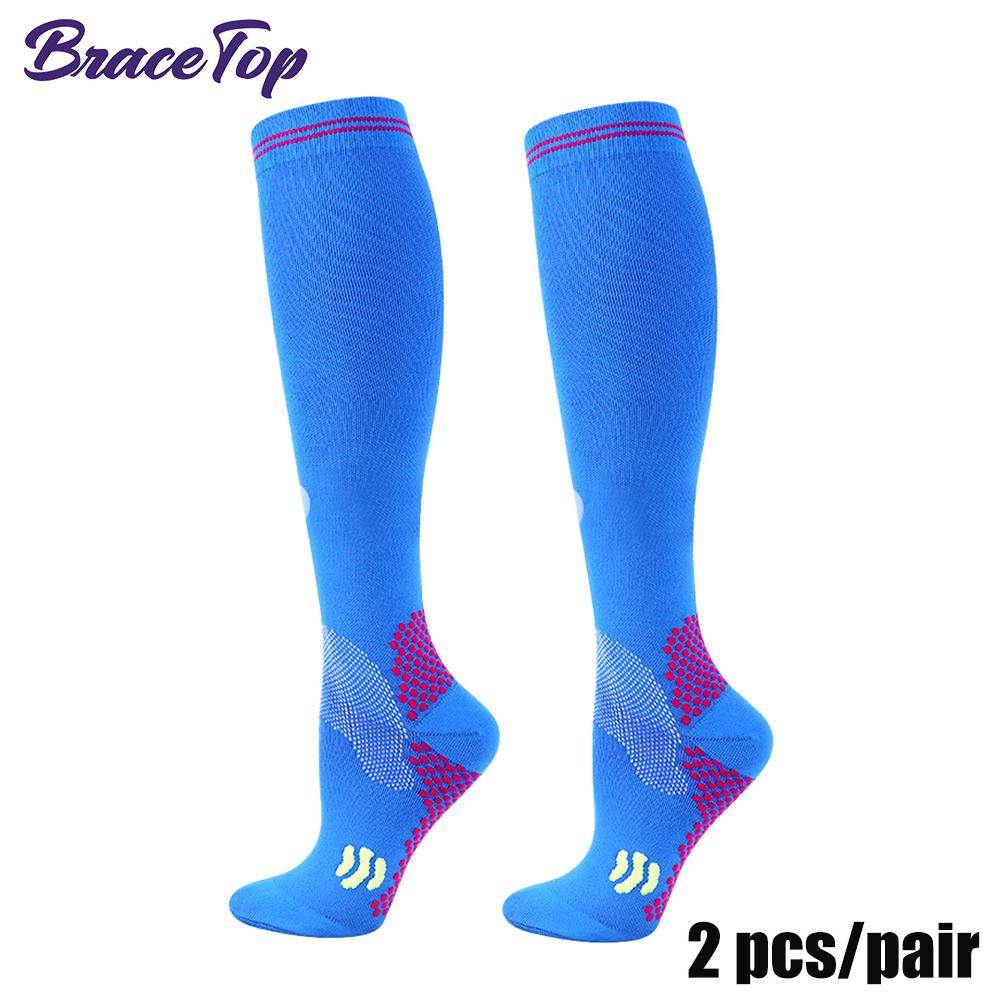 1 Paar Sportstrümpfe Kompression Golf Sportsocken Medizinische Pflegestrümpfe Krampfadern vorbeugen Socken Passend für Rugby-Socken