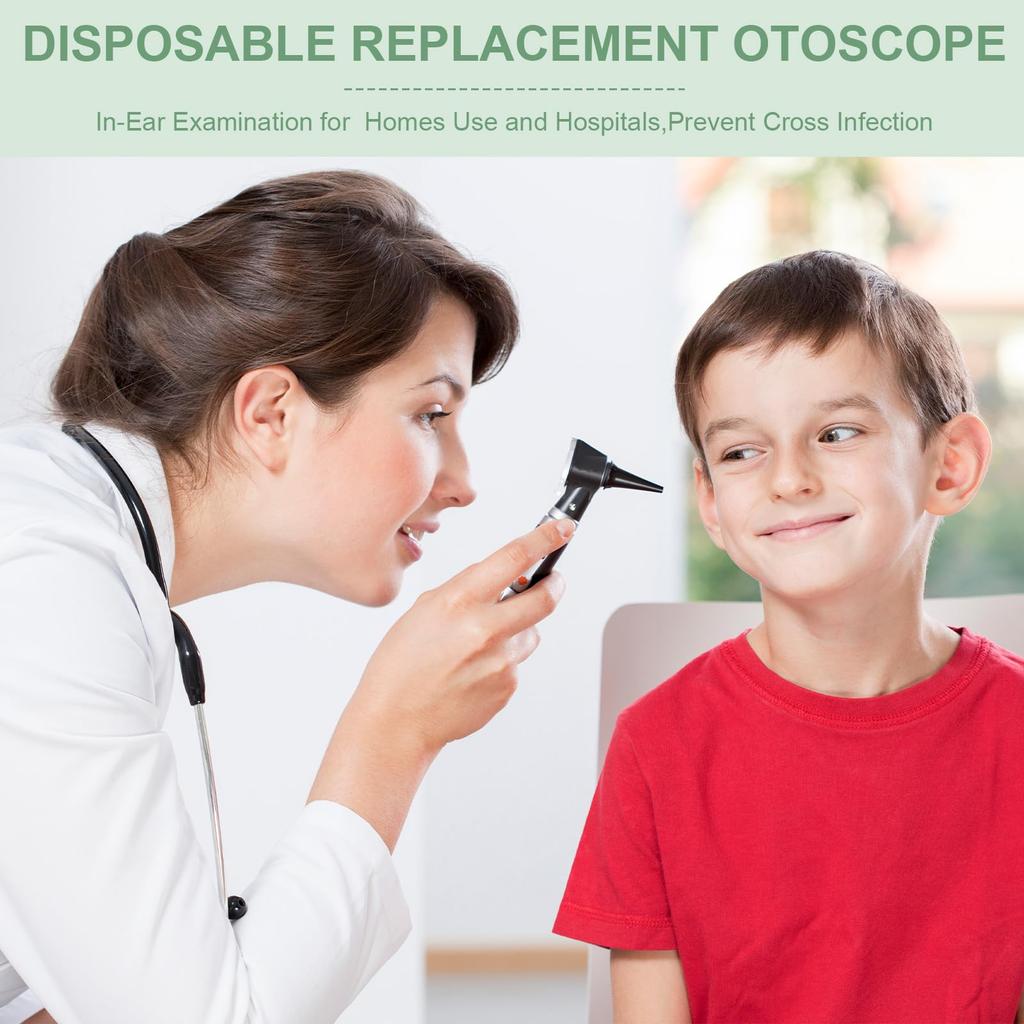 LEIFIDE Universal Otoscope 200 Disposable Otoscope Plastic Specular Ear Specula for Adults and Children Specula, Pieces, 2.75/4.25mm Covers, Tips,