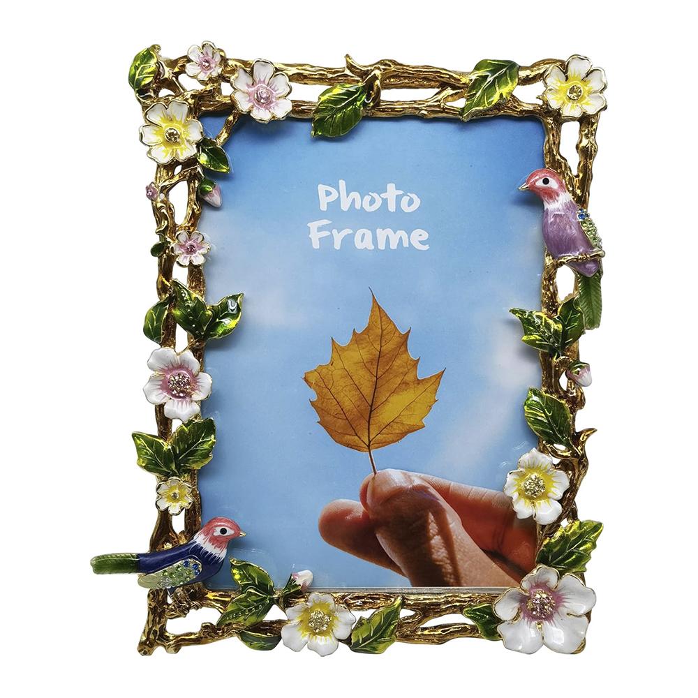Cornici per Foto Vintage 6 o 7 Pollici Farfalla Uccello Fiore Cornice per Foto Ornamenti da Tavolo Artigianato da Appendere a Parete Decorazioni per la Casa
