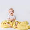 Milk&Moo Buzzy Bee Baby Muslin Fiber Filled Blanket,Soft,Breathable, Lightweight