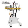 ZONESUN ZS-TB852 Automatic Round Bucket Labeling Machine Tabletop Jar Label Applicator Sticker Labeler Label Dispenser