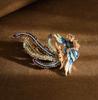 Fashion Phoenix Brooches Unisex Enamel Animal Bird Category Pin Women Coat Accessories Gifts
