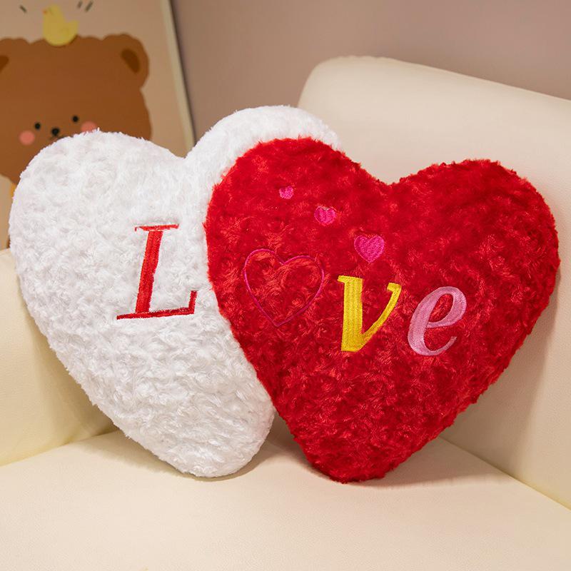 Heart-Shaped Bridal Lumbar Cushion - Valentine's Gift