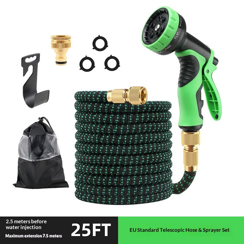 1Pcs 50FT/75FT/100FT Garden Telescopic Hose Expandable Multifunctional Water Gun High-Pressure Watering Gardening Tools