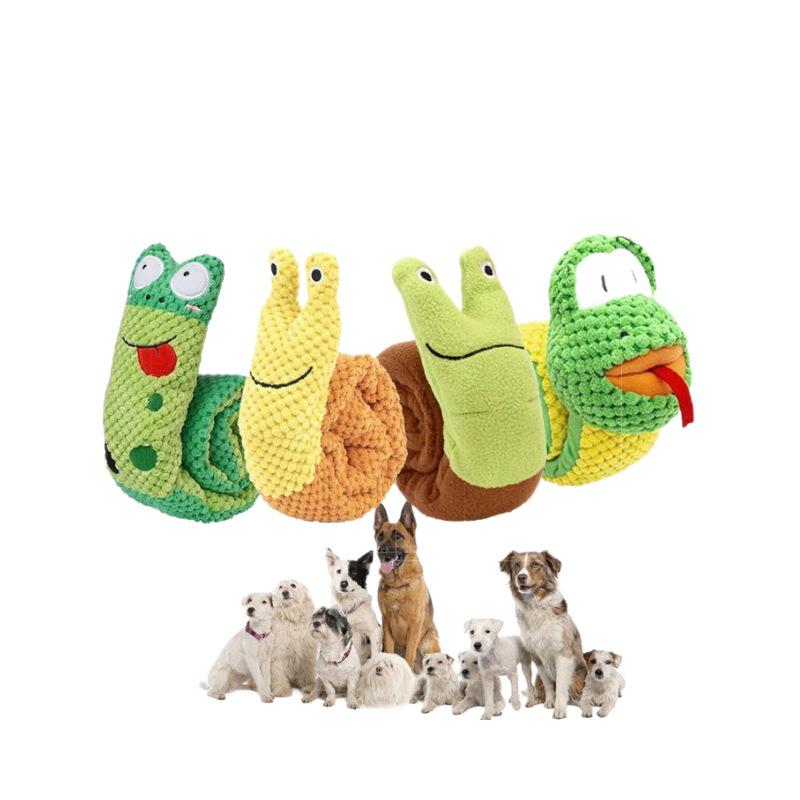 Interactive Plush Dog Toy - Durable, Bite-Resistant, Sound-Activated for Pet Entertainment