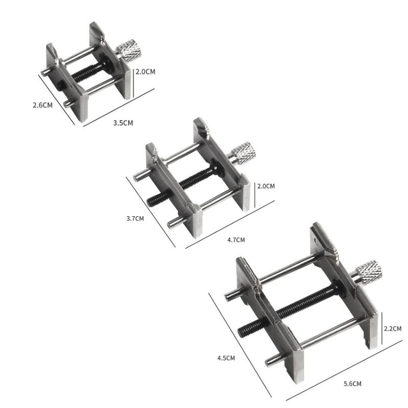 3 in 1 Watch Case Movement Holder Watchmaker Clamp Repair Tool 4040 & 4039 Assortment Man / Laday Watches Zinc Alloy