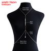 European and American Jewelry, Fashion Creative Colorful Crystal Chest Chain Waist Chain Women, Sexy Bikini Hottie Body Chain