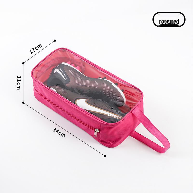 Transparent Double Layer Shoe Storage Bag with Zipper - Dustproof, Multi-Purpose Travel Shoe Cover