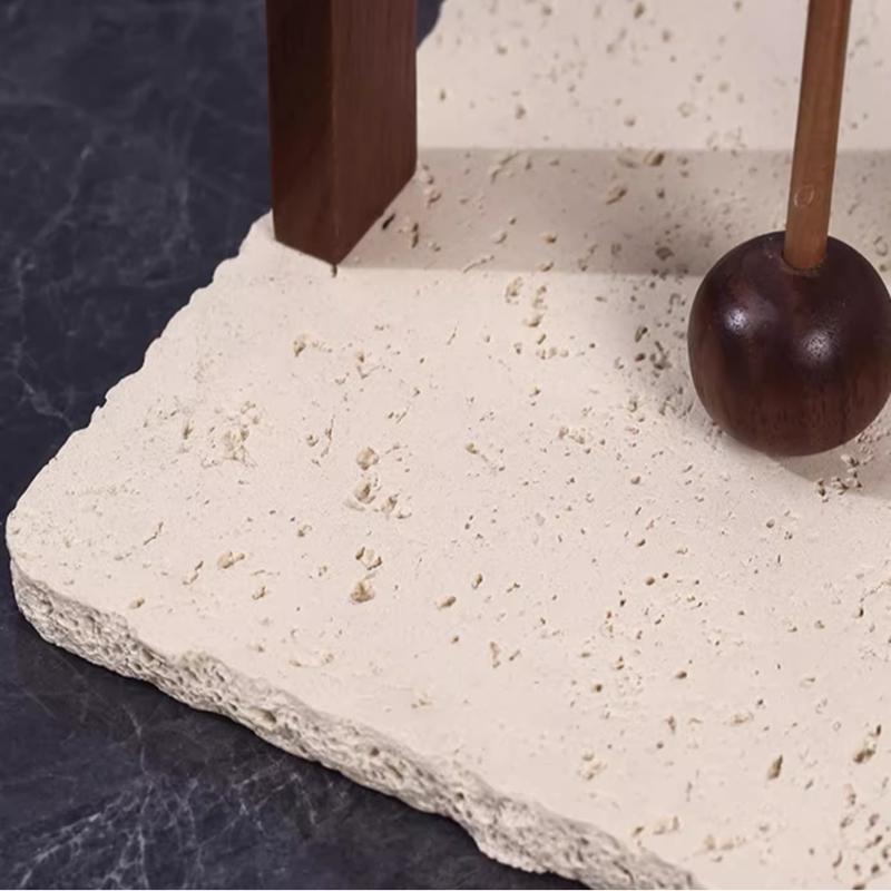 Huangdongshi Walnut Tissue Holder, Napkin Holder, Kitchen Upright Square Tissue Holder, Restaurant Desktop Tissue Storage Box