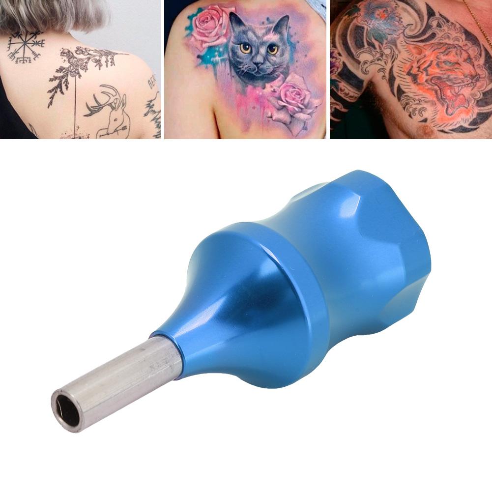Professioneller 30mm Patronennadel Tattoo Griff Legierung Rutschfest Tattoo Maschine Griff(blau )