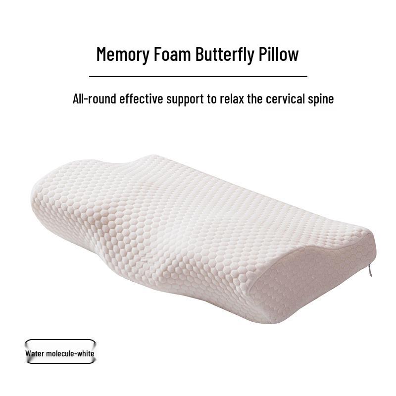Pernă Fluture cu Spumă cu Memorie - Suport pentru Gât și Cervical pentru Îngrijirea Sănătății Transfrontalieră Ajutor pentru Somn