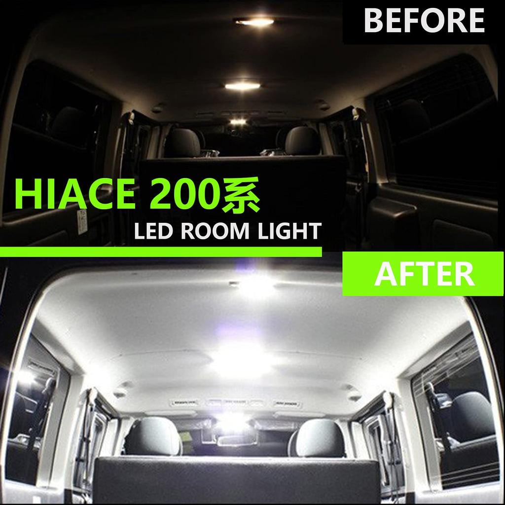 ZXREEK Hiace LED Room HIACE 200 Specially Designed with Adjustable for Toyota Hiace 200 Series and 6th Super GL Interior 200 Series Hiace Regius Ace