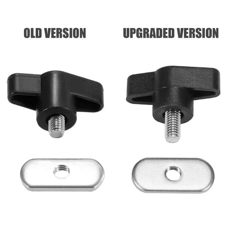 6Pcs Boats Screw Mounting Nut Kayak Track Rail Mounting Screws Nut Stainless Steel Canoes Screws with Nut Easily Install