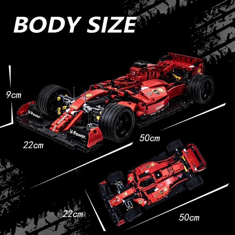 Technical RC Sports Car Formula F1 Building Block City Super Speed Racing Vehicle Bricks DIY Toys for Kids Boyfriend Gifts