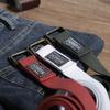 Young men's artificial pants, no punching canvas belt, trendy jeans,  men's Korean fashion version, versatile belt, women