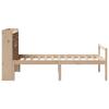 Bookshelf Bed without Mattress 75 x 190 cm Solid Pine Wood