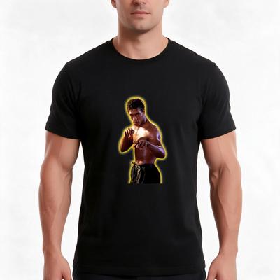 Bruce Leroy Tshirt Summer Casual Cotton Tee Oversized Streetwear Tops Vintage Graphic Print Loose Fit Short Sleeve