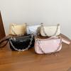 2 New Bags Women's Summer High-end Niche Design Shoulder Underarm Bag Fashionable Versatile Messenger Commuter Bag