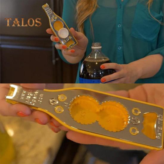 Bira Şişe Açacağı Çok Fonksiyonlu Paslanmaz Çelik Ağır Cam Şişe Soda Çekme-tırnak Can Manuel Kapak Açma Aracı Mutfak Malzemeleri