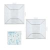 KAWADA Perler Beads Plate Set L Square (Clear) for Ages 5+ - Iron Beads Toy 80-30026