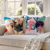 Anime The Summer Hikaru Died Pillow Case Anti-Dustmite Invisible Zipper Sofa Bed