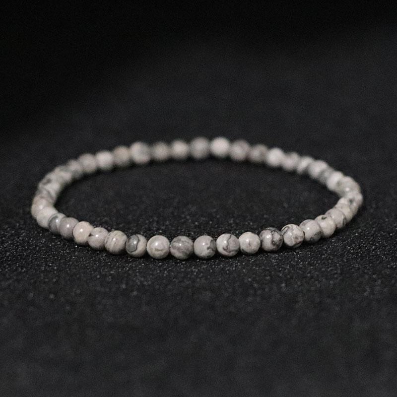 Minimalist 4mm Stone Bracelet For Men Natural Lava Tiger Eyes Beaded Braclet Meditation Yoga Braslet Accessories For Him Pulsera