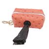 Zipper Poop Bag Holder Practical Convenient Dog Waste Bag Dispenser for Pets Outdoor Orange
