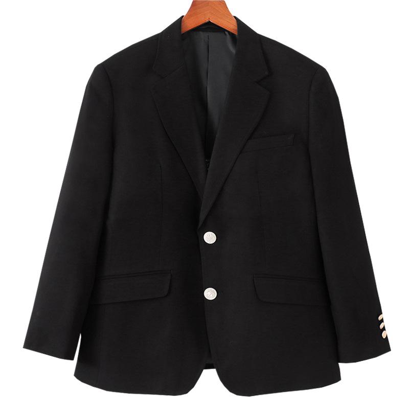 Damen JK Blazer Anzugjacke Revers Langarm Zweiknopf Lässig Arbeit Interview Mantel