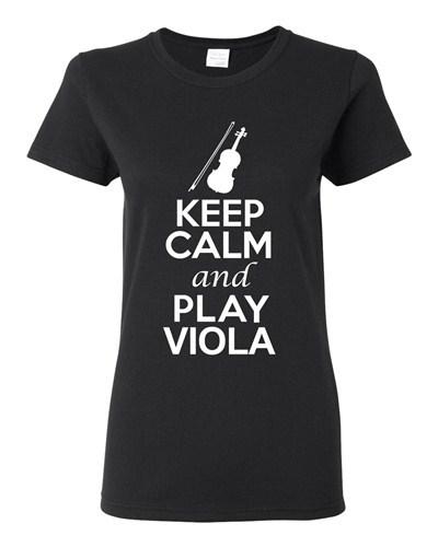

City Shirts Ladies Keep Calm And Play Viola String Music Lover DT T-Shirt Tee Unisex T-Shirt XXXXL