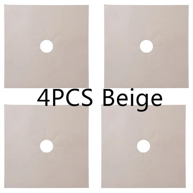 New 1/4PC Stove Protector Cover Liner Gas Stove Protector Gas Stove Stovetop Burner Protector Kitchen Accessories Mat Cooker Cov
