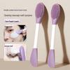 Dual-Ended Silicone Facial Brush & Scraper