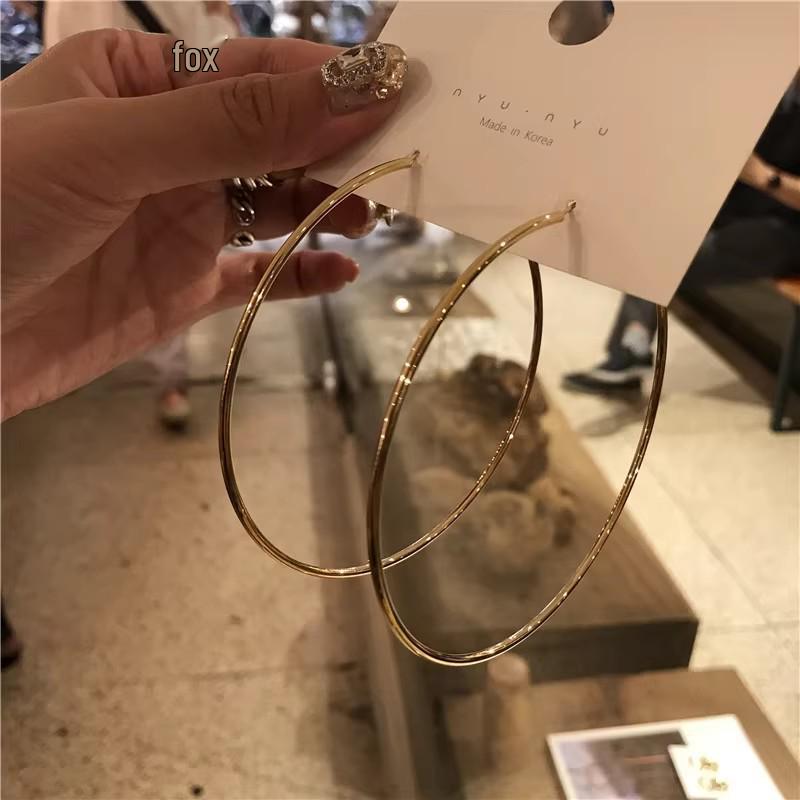 S925 Sterling Silver Hoop Earrings: Exaggerated, Luxurious & Versatile for Women