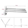 Premium Stainless Steel Swivel 2/3/4 Towel Bar Towel Holder Bar Rail Hanger Rack Wall Mounted for Bathroom Kitchen Accessory